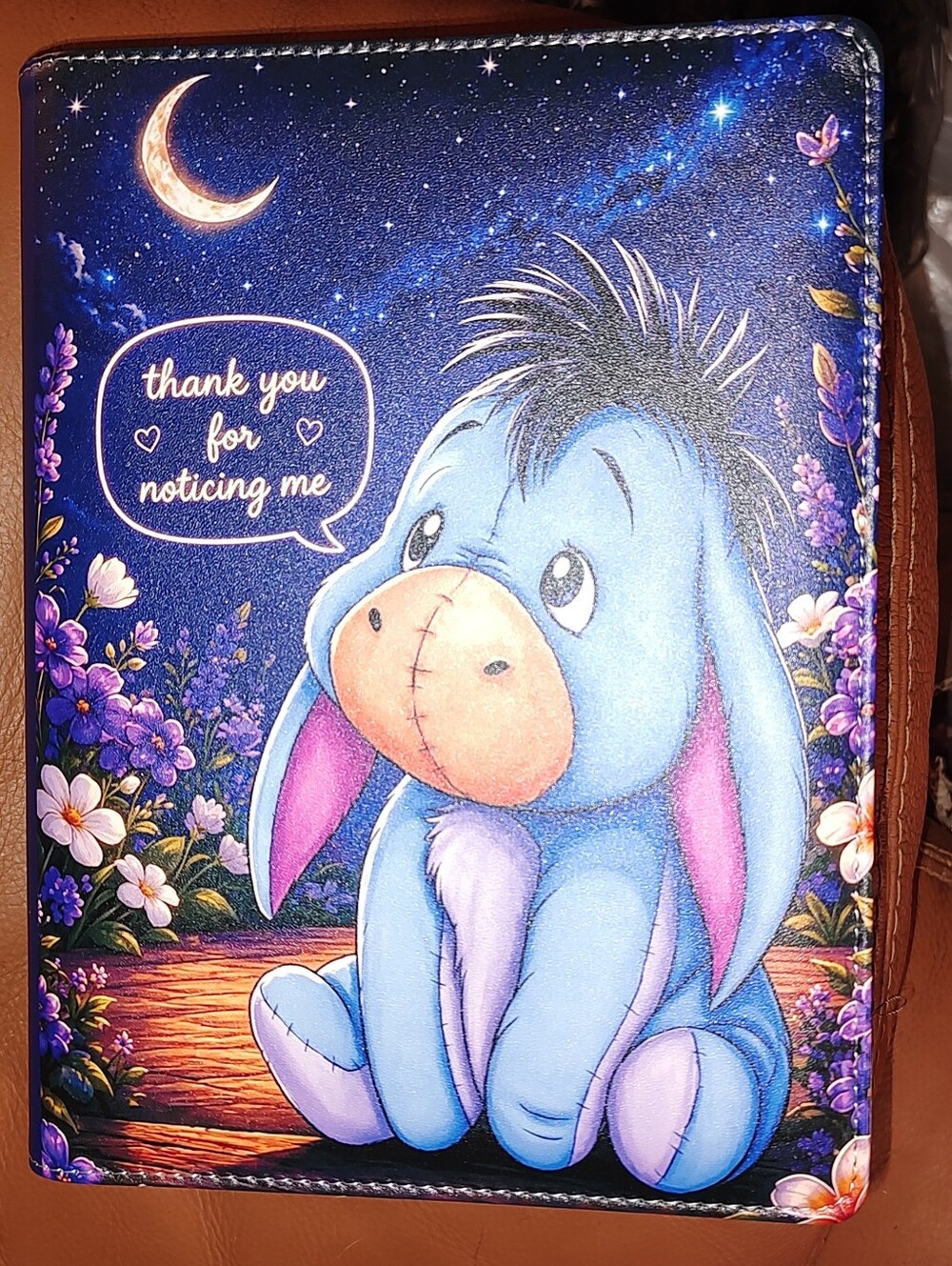 New! Eeyore Moonlight Notebook Binder With Paper